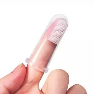 셀러허브 강아지 손가락칫솔 입냄새제거 치석제거 미니칫솔 2P S30682550