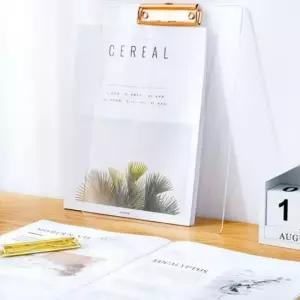 [문구/오피스] A4 투명 아크릴 클립보드 메모홀더 서류철 메뉴판