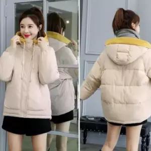 [옷은날개] 점퍼 개성있고 언발란스한 배색 디자인 후드