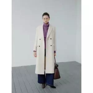 [롯데백화점]쥬크 알파카 블렌디드 더블 롱코트_Z254MSG203