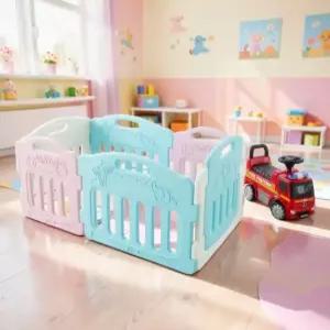 접이식 베이비룸 폴딩 아기 울타리 폴딩 안전가드 그레이 5P