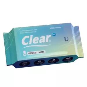 항문 물티슈 대변 클렌저 물에 녹는 티슈 청결 화장실용 7매 25개