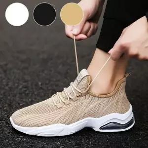 남성용 데일리 실내 운동화 통기성 메쉬 가벼운 런닝화 미끄럼방지