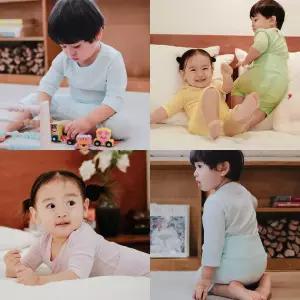 [달퐁]큐비앤맘 소프트 메쉬 7부 배앓이방지 내의 봄내의 얇은내복 배앓이내복