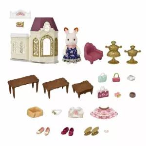 실바니안 패션부티크 역할놀이장난감 인형옷입히기입히기 작은토끼 미니 아기 토끼집 인형 여아