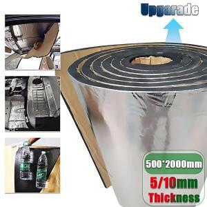 2000x500mm 5/10mm 자동차 사운드 매트 교정 데드너 열 소음 절연 데드닝 후드 폐쇄 셀 폼 액세서리