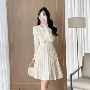 [핑크엘리제]트위드원피스 하객룩 격식룩 로예나니트원피스