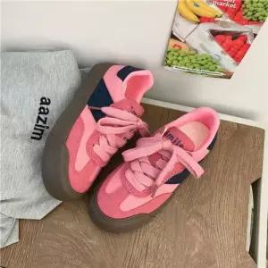 샤오원샵 여사친 화이트 봄철 슈즈 패션 라이브 워킹화 스타일 보드화 스트릿 영국 키작녀 방송 꾹1