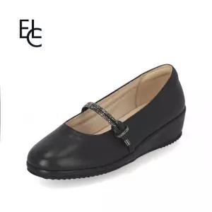 [엘칸토]여성 양가죽 부드러운 쿠션 내피 플랙서블 초경량 웨지 펌프스 3cm LCWD19U43