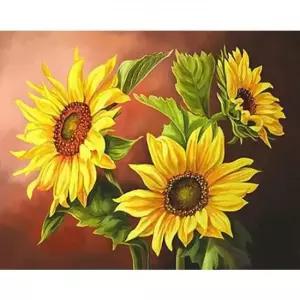 해바라기 (패브릭) 보석십자수 40x50 패브릭형보석십자수