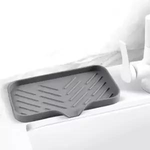 씽크대물막이 실리콘수전매트 차단 커버 씽크대 블랙 뚜껑