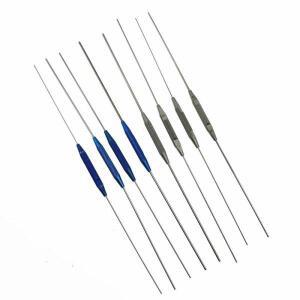 의대생 안과 4 개/대 더블 엔드 눈물관 프로브 플러그 도구 수의학 수술