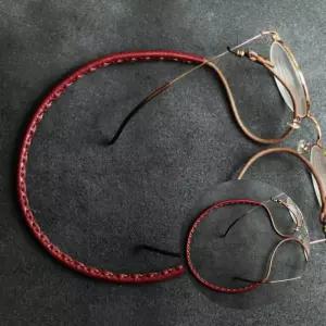 안경점용 패션용 고급 가죽안경줄 스트랩홀더 목걸이형 1P 선글라스용 수제 스타일 가죽끈