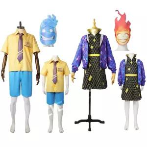 엘리멘탈 코스튬 코스프레 앰버 졸업사진 할로윈 졸업앨범 웨이드 드레스