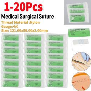 의대생 1-20개 4/0 나일론 실크 의료용 수술 바늘 봉합사 (의대생 교육용)