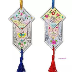 꽃과 색칠노리개 나비 5인용wxy860