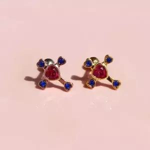 [셀러에이드](낱개판매) 세인트 하트 십자가 아웃컨츠 피어싱