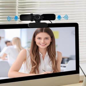 2K USB 카메라 - 드라이버가 필요 없으며 마이크, 컴퓨터 고화질, 네트워크 사용하여 플러그 앤 플레이.