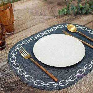 아르떼펠레 옥스포드 체인자수 오발 매트 베이직uvw249