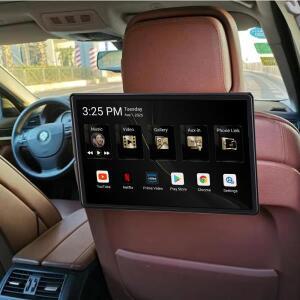 2025 자동차 머리 받침 모니터 13.5 IPS 8 코어 안드로이드 14 LED 1080P WIFI/블루투스/LEDMI/FM/미러 링