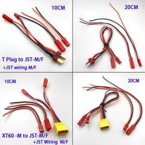 XT 플러그 XT60 변환 JST 암수 리본 케이블 항공 전자 라이트 스트립 Li-Po 배터리 ESC 분할 헤드