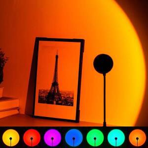 분위기 벽 미니 무드등 RGB USB 다색 선셋 프로젝션 램프 사진 촬영 셀카 파티 홈 거실 침실용