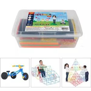 PL 매직크레스틱431크래스 빨래블럭 디럭스 만들기재료 유치원선물 미술공예 어린이 스트로 라인