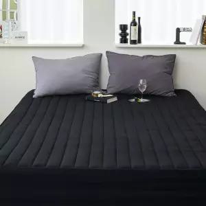 매트커버 레이 누빔 리스 킹 (K) (블랙) 침대 패밀리 면리스 부드러운리스 국산리스