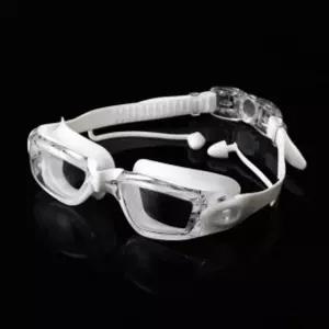 화이트 바다 물안경 귀마개일체 수경 3중코팅 수영장