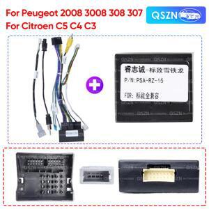 푸조 2008 3008 307 시트로엥 C5 C4 C3용 16핀 안드로이드 라디오 케이블 액세서리 배선 하네스 CANBUS 디