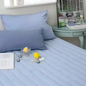 매트커버 레이 누빔 리스 슈퍼싱글 (SS) (블루) 침대 면리스 부드러운리스 국산리스