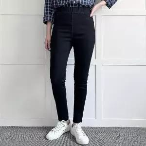 [하프클럽/셀러허브_여성트랜드패션]빅사이즈 603 데일리밴딩블랙스키니진