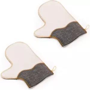 러시아 목욕 빗자루용 하틴카UA 사우나 미튼 - 우크라이나 반야 장갑 온수 욕조용 미트 남녀용 펠트