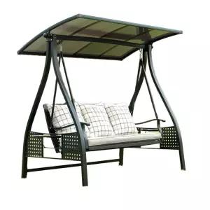 정원 그네의자 야외용 2인용 공원 흔들의자 철제 스윙 전원주택 리조트 나무 야외