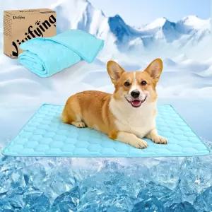 강아지용 생체화 냉각 담요 방수 가역 개 매트 소파 침대 상자 카시트 통기성 여름 고양이 30 x 40 인치