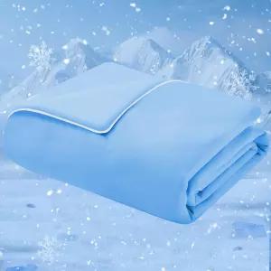 반려견용 쿨링 블랭킷 대형견용 Q-MAX 0.5 콜드 워셔블 더운 날씨용 소프트 내구성 셀프 고양이 매트 블루