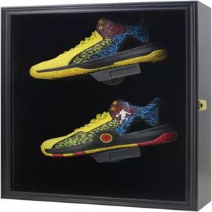 기념품 스포츠 신발 전시 프레임 케이스 잠금식 벽걸이 나무 클리트 스니커즈 캐비닛 보관함 축구 농구화