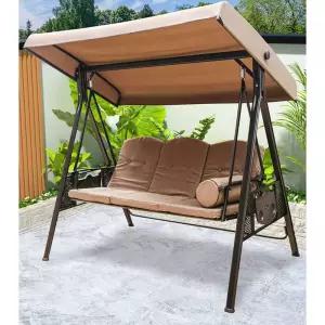 등받이 그네의자 스윙체어 흔들의자 벤치 캐노피 공원