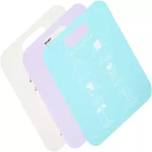 NIYANGLE 3pcs 셔츠 폴더 접이식 보드 옷 티셔츠 세탁 정리기 퍼플 화이트 라이트 블루 색상의