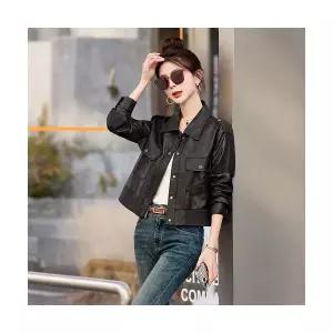 헐크 여성 여친 코트 가죽무스탕 가죽 숏봄 가을 라이더복 PU재킷 KKE3