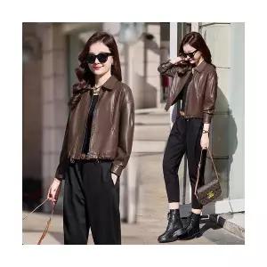 헐크 여성 여친 코트 가죽무스탕 가죽 봄 가을 숏라이더 PU재킷 KKE3