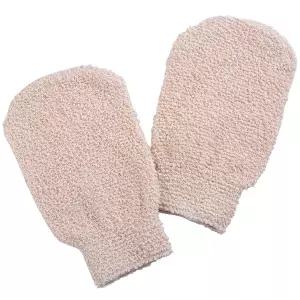 목욕 샤워 장갑 - 깊은 클렌징과 부드러운 각질 제거를 위한 탄력 세탁기 세탁 가능 2팩
