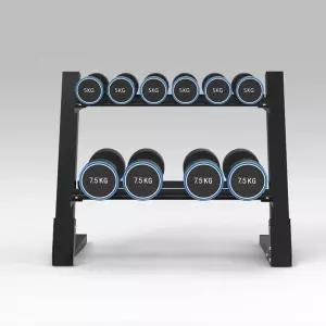 정리대 바 선반 가정용 헬스장 블랙 덤벨거치대 홈트 2단 피트