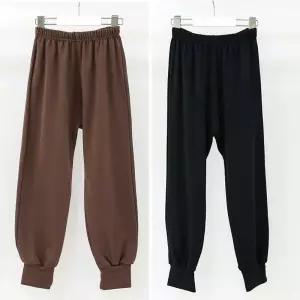 주니어 데일리 아동 용 밴딩 조거 바지 츄리닝 팬츠 베이직 활동체육복 이지웨어