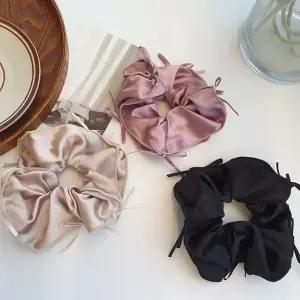 여자 발레코어 리본 포인트 스크런지 곱창 머리끈