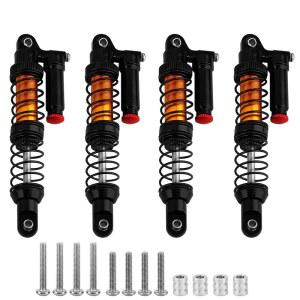 트랙사스 MAXX 몬스터 트럭 RC 업그레이드 부품 1/10용 RZXYLRC 전방 조절식 피기백 쇼크 업소버 오일 댐퍼(블랙)