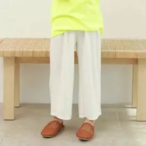 키즈 썸머 팬츠 통기성이 좋은 일자 통바지 편한바지 등원룩 아동 문센룩 쿨 추리닝