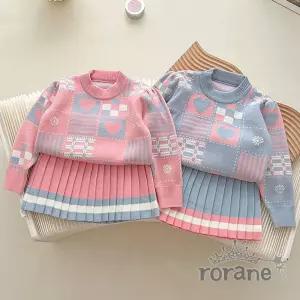 여아 니트 상하복세트 북유럽 하객룩 결혼식 공주원피스