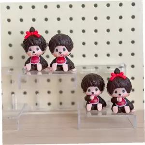 몬치치 미니 피규어 4종 세트 KC인증 귀여운 캐릭터 장난감 책상 인테리어 소품