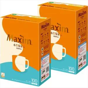 맥심 슈프림골드 커피믹스 100Tx2개/2세트구매시 1000원DCX넉넉한 유통기한